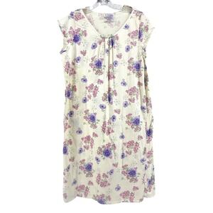 Secret Fantasies Floral Nightgown Womens Medium Cozy Cottagecore Feminine Lounge